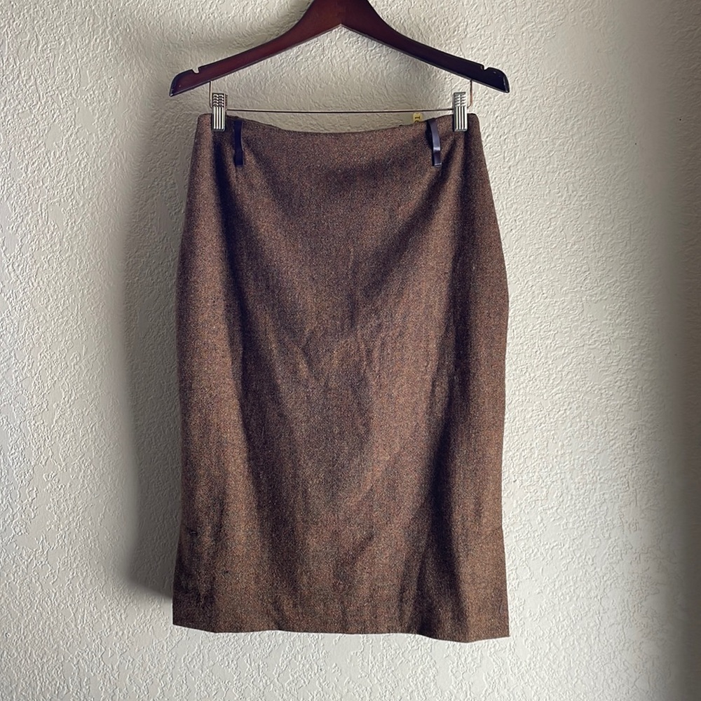Fall/winter Zara Basic, vintage wool pencil skirt made in Spain